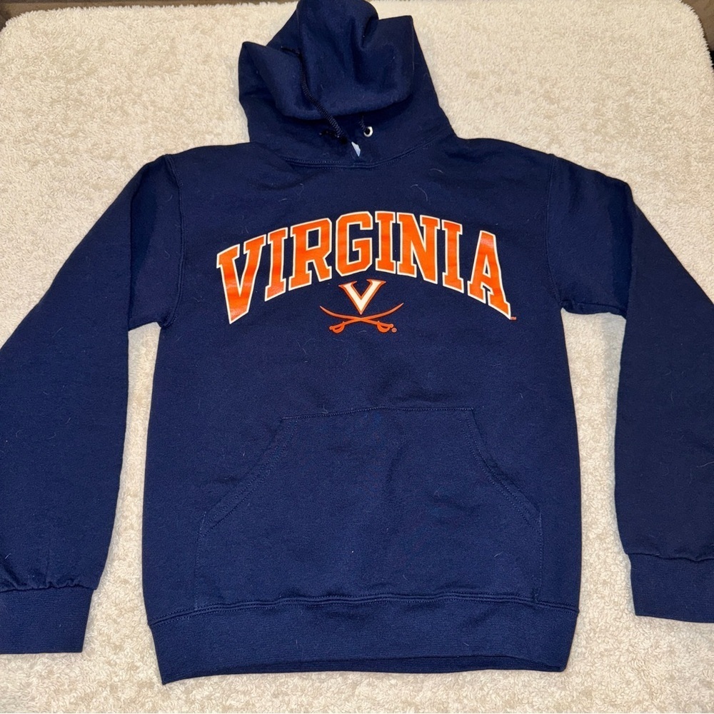 Jerzees Dark Blue Virginia Hoodie